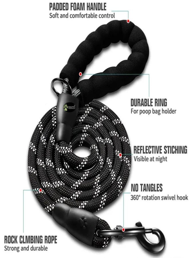 Eagle Pets Premium No‑Pull Dog Harness with Rope Leash - Adjustable Vest Heavy-Duty, Comfortable Belt for Training, Walking, Hiking.Best for 10-20kg Dogs. (Black, Medium) - Image 4